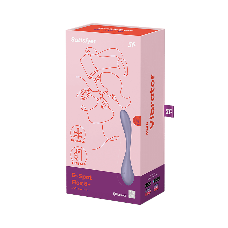 Satisfyer Flex 5 Multi Functions App Contolled G Spot Vibrator Finger and Tongue Vibrators