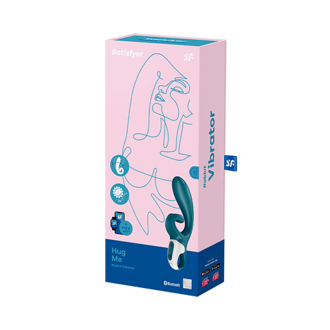 Satisfyer Hug Me App Control Multi Functions Rabbit Vibrator - Clit Ticklers and Pulsators