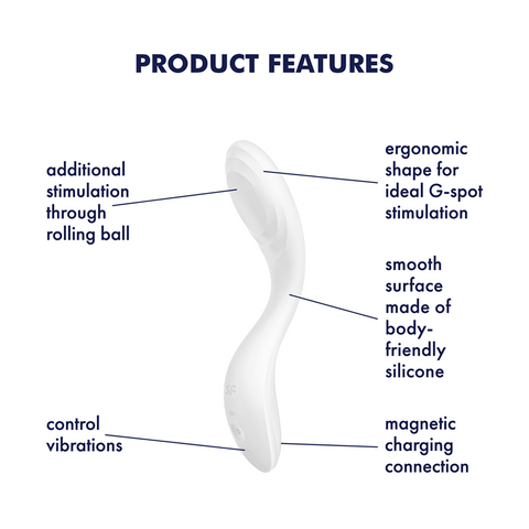 Satisfyer Rrrolling Pleasure 7 Functions G Spot Massager - Clit Ticklers and Pulsators