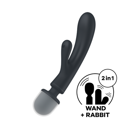 Satisfyer Triple Lover Rabbit Style Clitoral and G Spot Stimulator {% if variant != 'Default Title' and variant != blank %} {% endif %} Glass Sex Toys