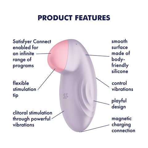 Satisfyer Tropical Tip Layon Multi Functions Clitoral Vibrator - G-Spot Vibrators