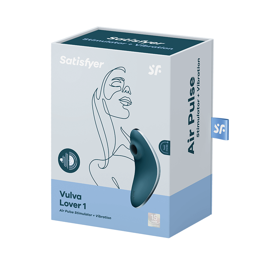Satisfyer Vulva Lover 1 Air Pulse Multi Functions Clitoral Massager Clit Ticklers and Pulsators