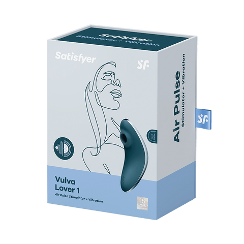 Satisfyer Vulva Lover 1 Air Pulse Multi Functions Clitoral Massager - Clit Ticklers and Pulsators