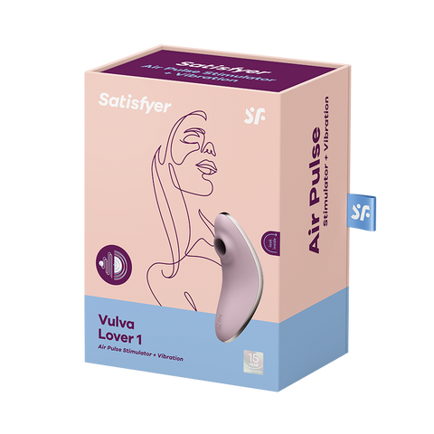 Satisfyer Vulva Lover 1 Air Pulse Multi Functions Clitoral Massager - Clit Ticklers and Pulsators