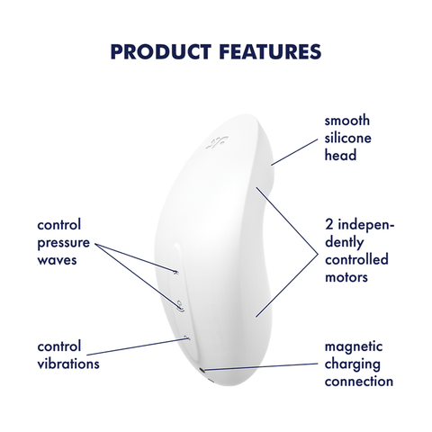 Satisfyer Vulva Lover 2 Clitoral Vibrator Wit Air Pulse Waves - G-Spot Vibrators