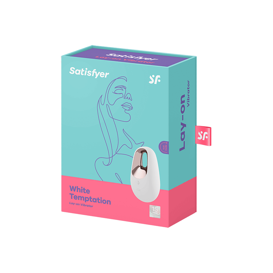 Satisfyer White Temptation 15 Functions Layon Clitoral Vibrator Clit Ticklers and Pulsators
