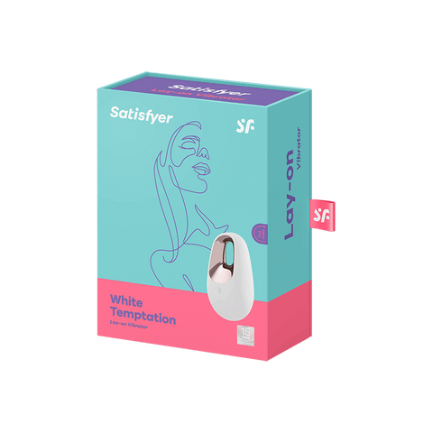Satisfyer White Temptation 15 Functions Layon Clitoral Vibrator - Clit Ticklers and Pulsators