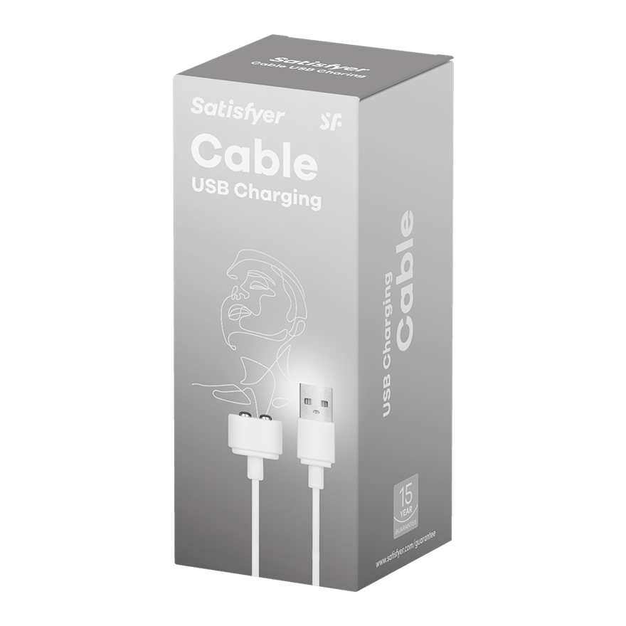 Satisfyer Magnetic USB Charging Cable White Vibrator Accessories