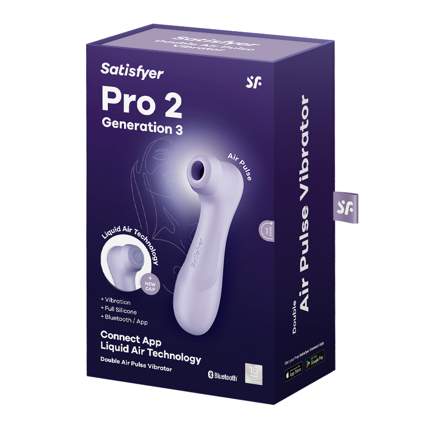 Satisfyer Pro 2 Generation 3 Clitoral Massager with App Control Clit Ticklers and Pulsators