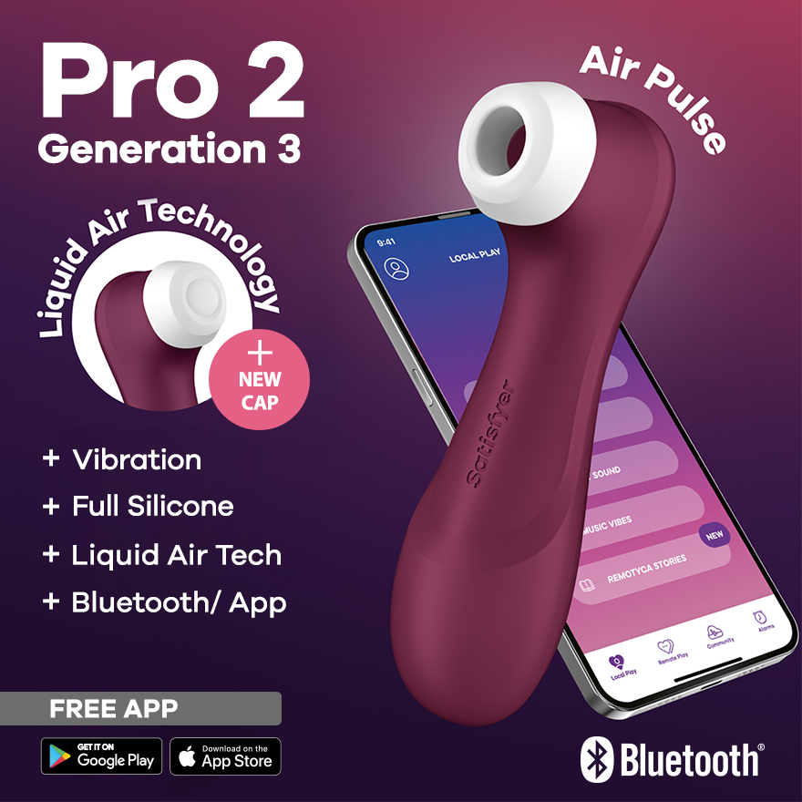 Satisfyer Pro 2 Generation 3 Clitoral Massager with App Control Clit Ticklers and Pulsators