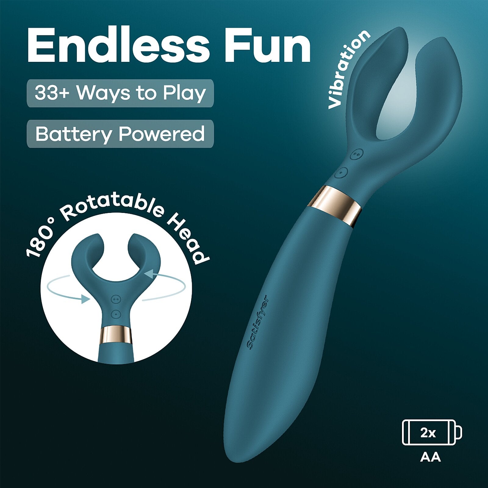 Satisfyer Endless Fun Battery Series Couples Stimulator - Clit Ticklers and Pulsators