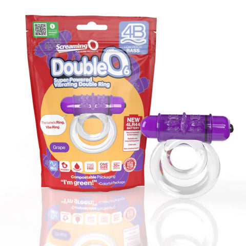 Screaming O 4B DoubleO 6 Vibrating Cock Ring - Cock Rings