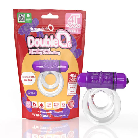 Screaming O 4T DoubleO 6 - Waterproof Vibrating Pleasure for Intense Satisfaction - Cock Rings