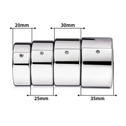 BDStyle Stainless Steel Scrotum Enhancer - Adjustable Penis Ball Stretcher - Steel Sex Toys
