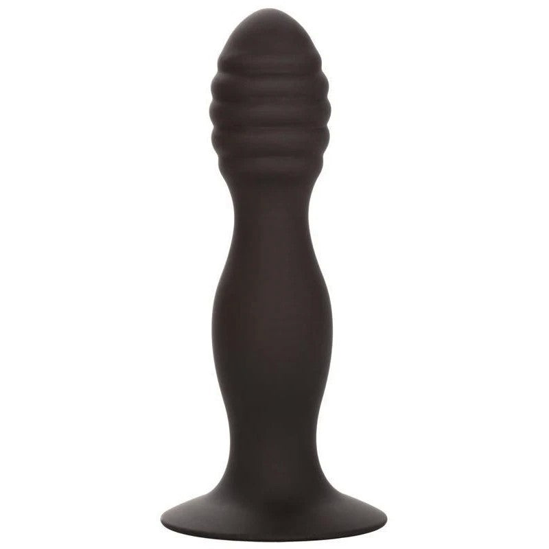 Silicone Ribbed Suction Cup Anal Plug Butt Plugs