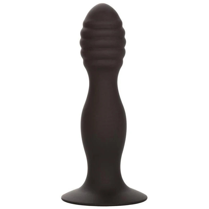 Silicone Ribbed Suction Cup Anal Plug Butt Plugs