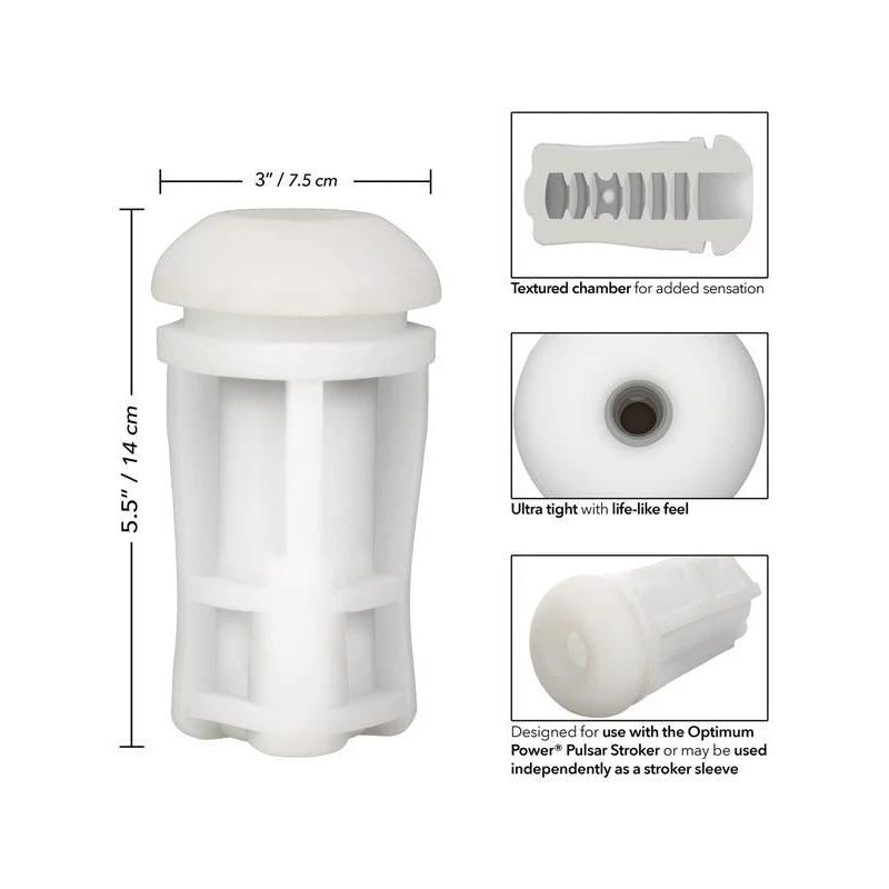 Optimum Power Pulsar Male Stroker Sleeve Replacement Masturbators and Strokers