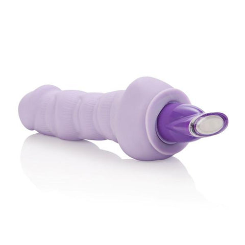 CalExotics 10 Function Pure Bendie Vibrating Dildo Purple - Realistic Dildos