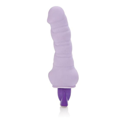 CalExotics 10 Function Pure Bendie Vibrating Dildo Purple - Realistic Dildos
