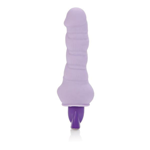 CalExotics 10 Function Pure Bendie Vibrating Dildo Purple - Realistic Dildos