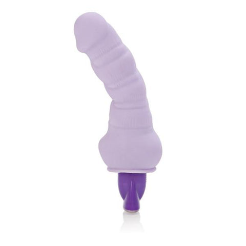 CalExotics 10 Function Pure Bendie Vibrating Dildo Purple - Realistic Dildos