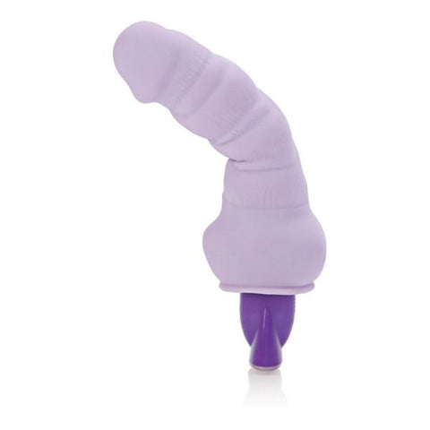 CalExotics 10 Function Pure Bendie Vibrating Dildo Purple - Realistic Dildos