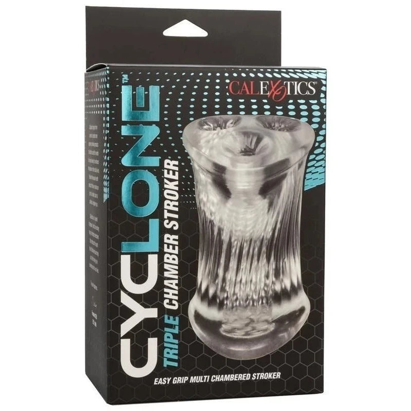 Cyclone Triple Chamber Easy Grip Male Stroker Masturbators and Strokers