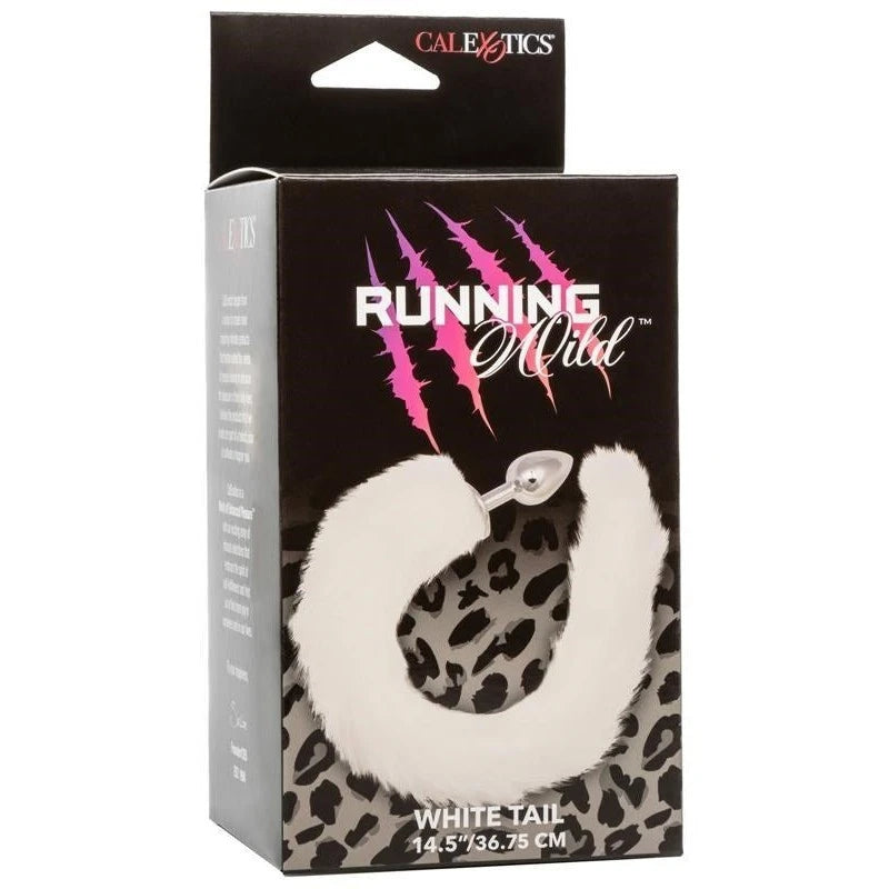 Running Wild Tail Metallic Anal Probe with Long Synthetic Fur Butt Plugs
