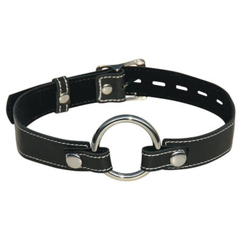 Edge Leather Seamless O-Ring Gag - Bondage Gags and Bits