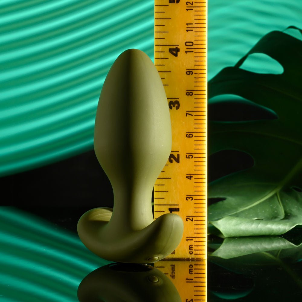 Selopa THE COLONEL USB Rechargeable Vibrating Butt Plug With Wireless Remote Green Butt Plugs