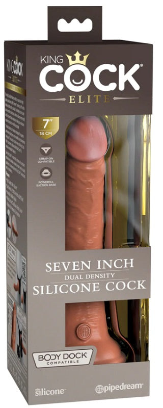 King Cock Elite Dual Density Silicone Cock Tan - Realistic Dildos