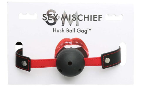 Sex and Mischief Hush Ball BDSM Mouth Gag - Bondage Gags and Bits