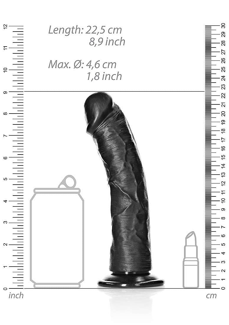 Realrock Curved Suction Cup Realistic Dong 20.5 cm Realistic Dildos
