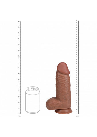Realrock Extra Thick Realistic Skin Dildo with Balls 23cm - Realistic Dildos