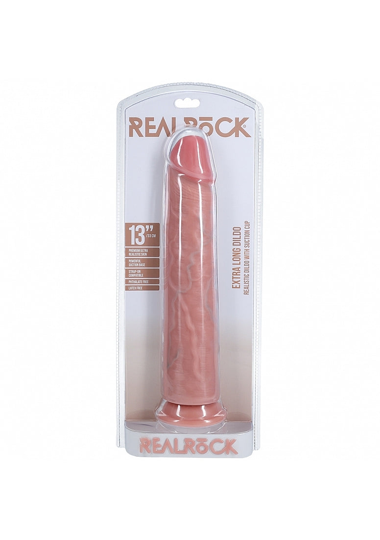 Shots Toys REALROCK Extra Long Realistic Dong Flesh - Realistic Dildos
