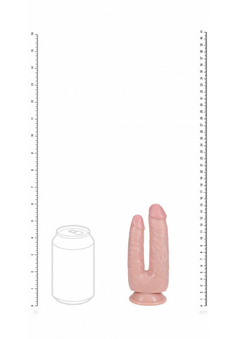RealRock Ultra Realistic Skin Double Trouble Dildo 5/6 Inch - Realistic Dildos
