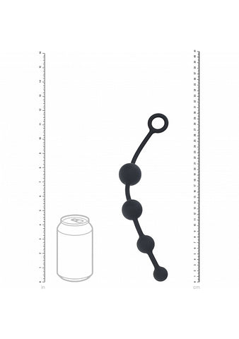 Shots LEVELZ Curved Silicone Anal Play Beads - Anal Beads and Balls