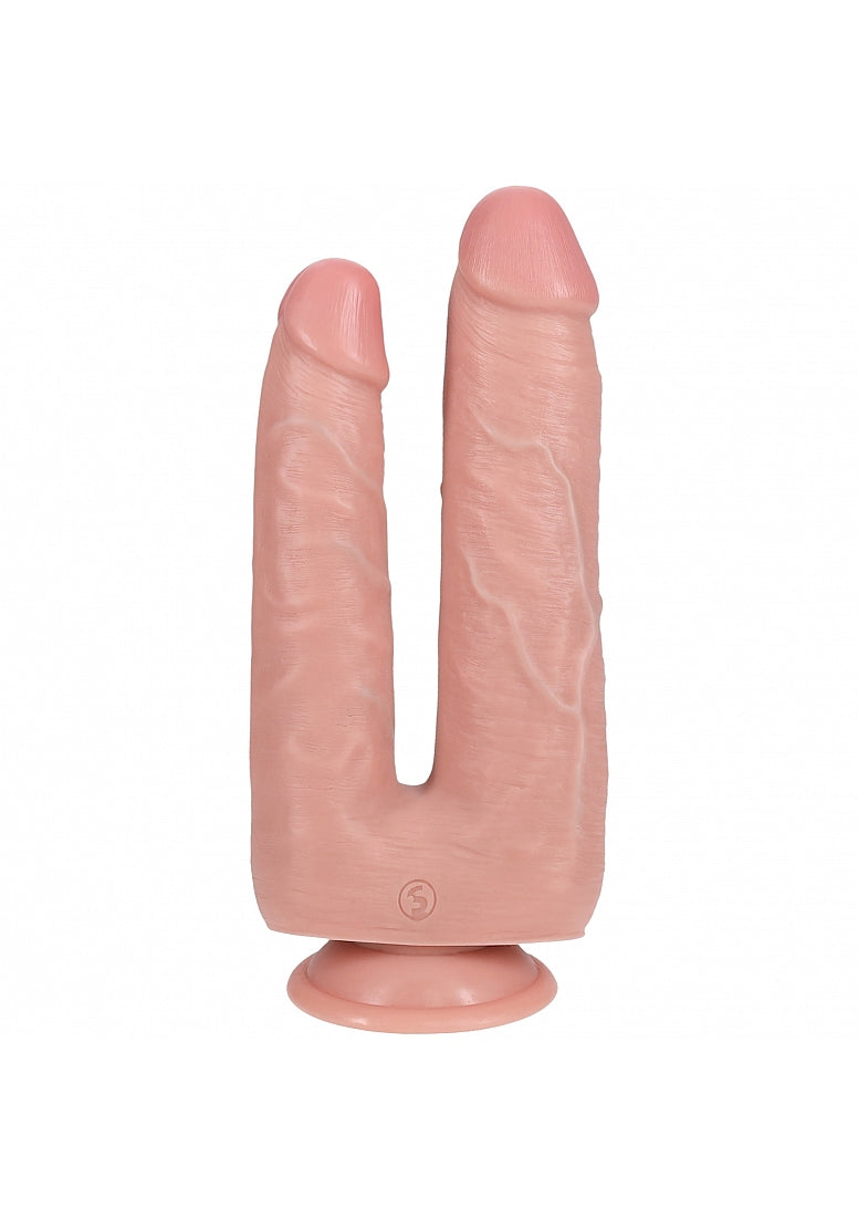 RealRock Ultra Realistic Skin Double Trouble Dildo 7/8 Inch - Realistic Dildos