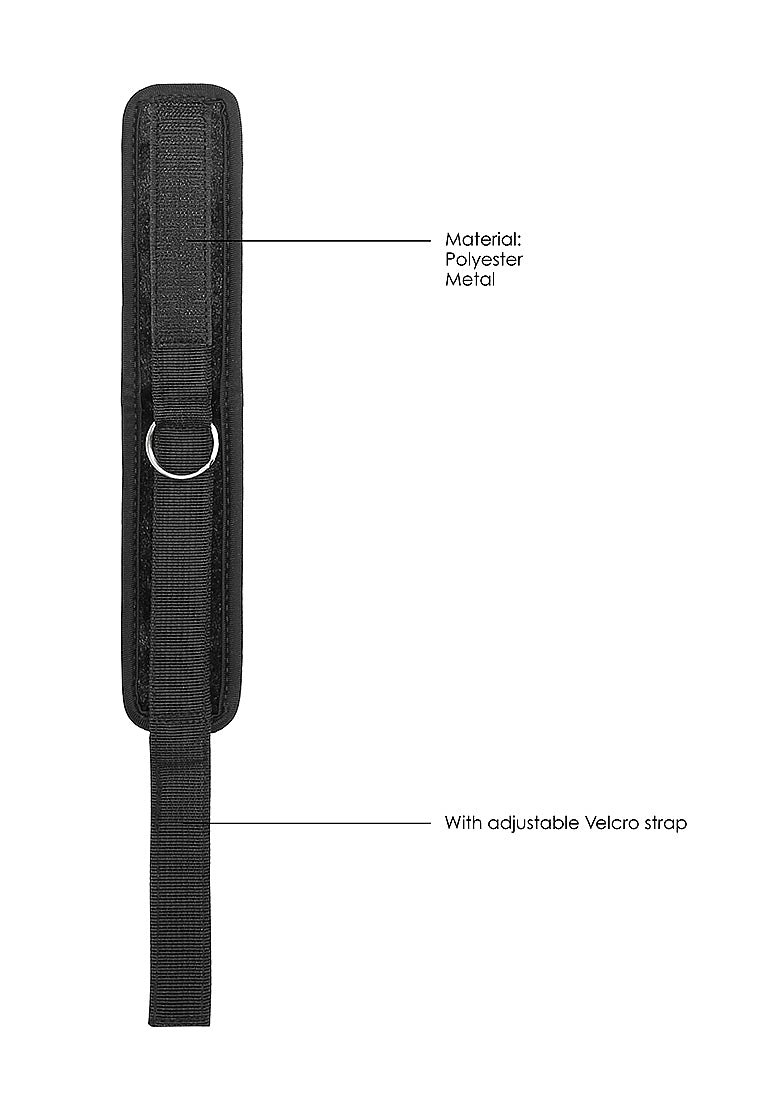 Shots Toys Velvet Ankle Cuffs With Adjustable Velcro Straps - Cuffs And Restraints