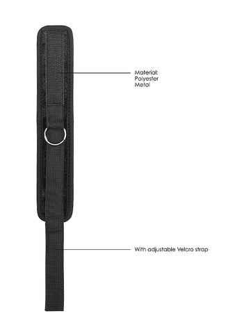 Shots Toys Velvet Ankle Cuffs With Adjustable Velcro Straps - Cuffs And Restraints