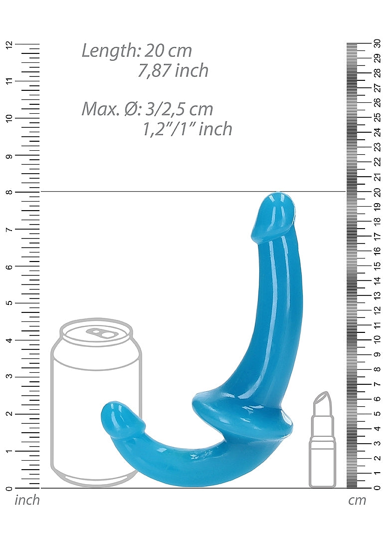 Shots 6 Inch Strapless Strap On Glow in the Dark Neon Dildo - Realistic Dildos