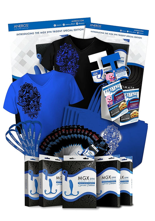 Aneros MGX Syn Trident Blue Promo Kit Sex Kits