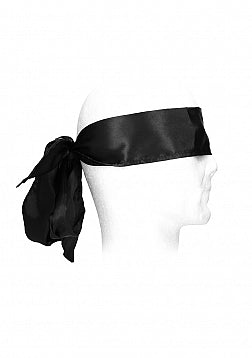 Shots Toys OUCH Black & White Bondage Silky Ribbon Cuffs And Restraints