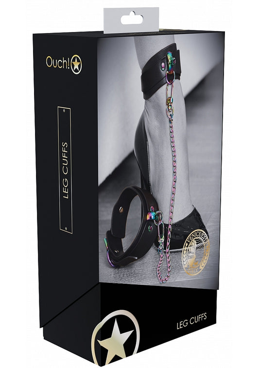 Shots Toys Ouch! Venice Collection BDSM Leg Cuffs - Cuffs And Restraints
