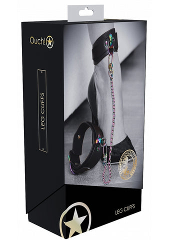 Shots Toys Ouch! Venice Collection BDSM Leg Cuffs - Cuffs And Restraints