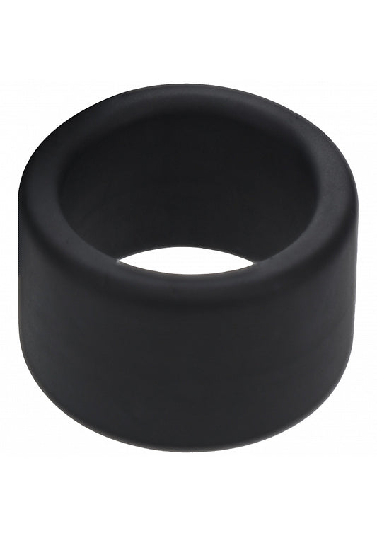 Shots LEVELZ Liquid Silicone Stretchy Ball Strap Black - Stretchy Cock Rings