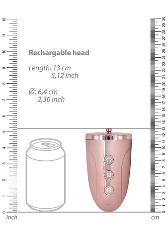 Shots Pumped Universal Rechargeable Penis Pump Head - Penis Pumps And Stretchers