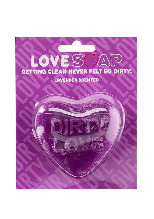 Shots Toys Dirty Love Heart Soap Lavender Scented Bar - Party Gifts and Novelties