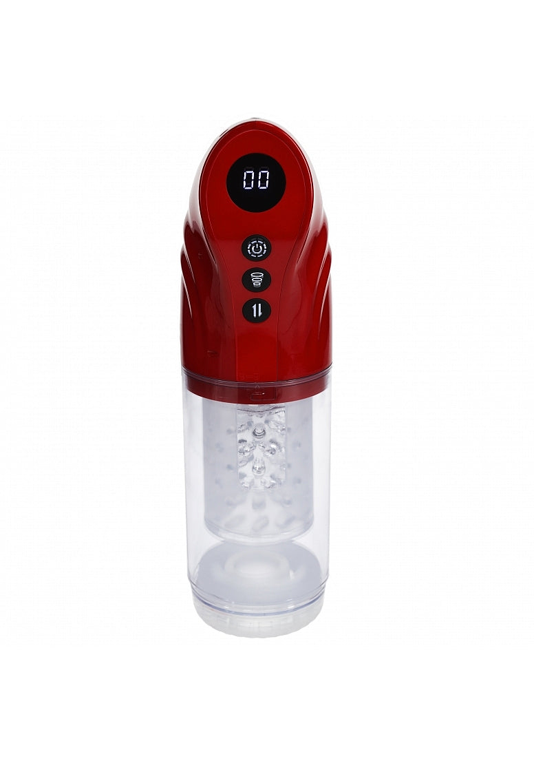 Shots PUMPED StrokeMate Rotating & Thrusting Masturbator - Masturbators and Strokers