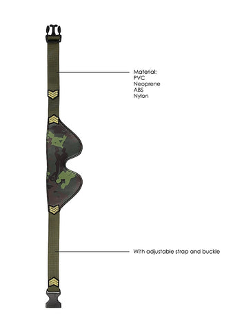 Shots Toys Army Theme BDSM Play Eye Mask - Masks And Blindfolds